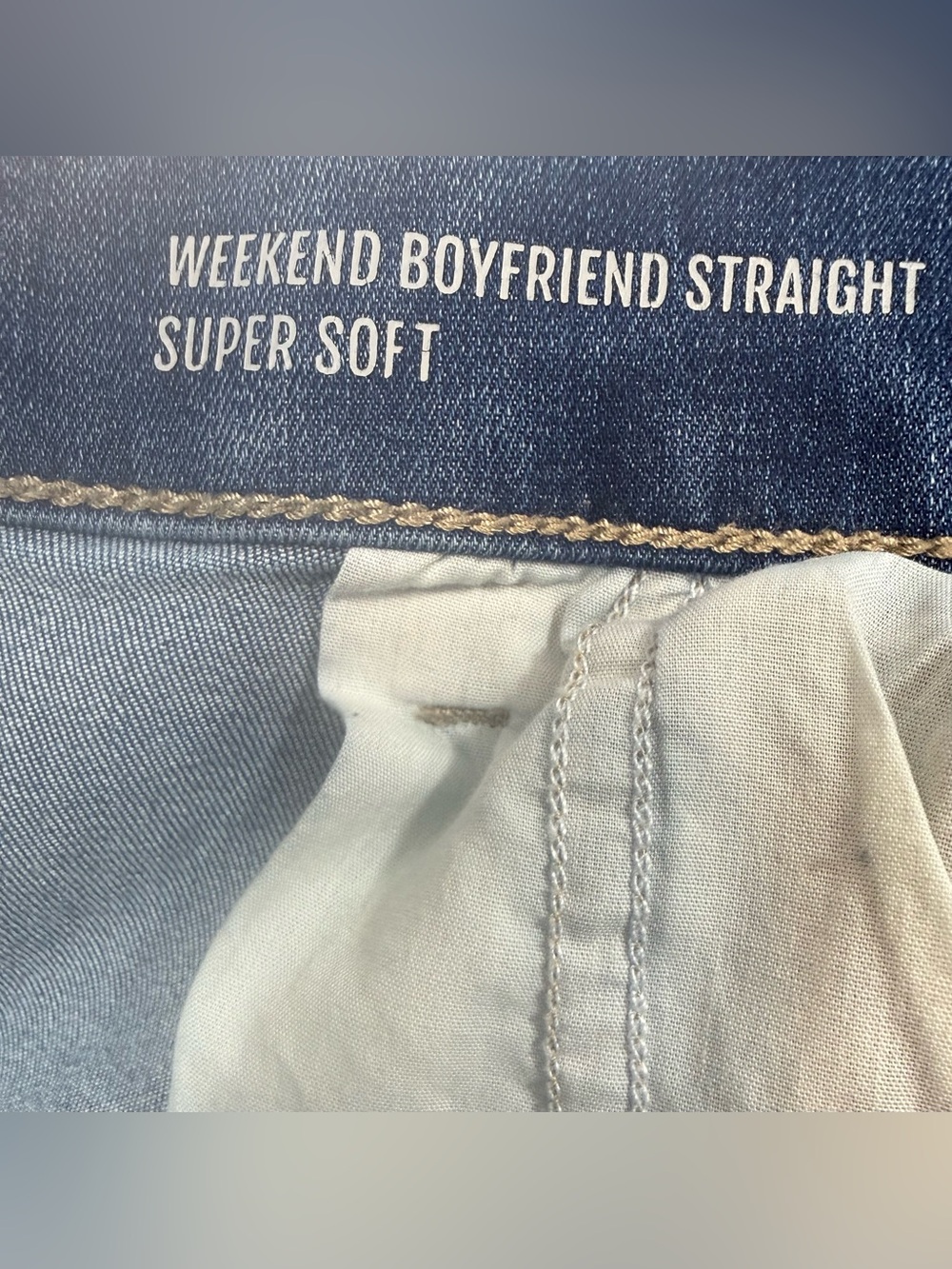 Torrid Weekend Boyfriend Straight Cargo Jeans 3X Short Drawstring Soft Denim - Picture 7 of 8